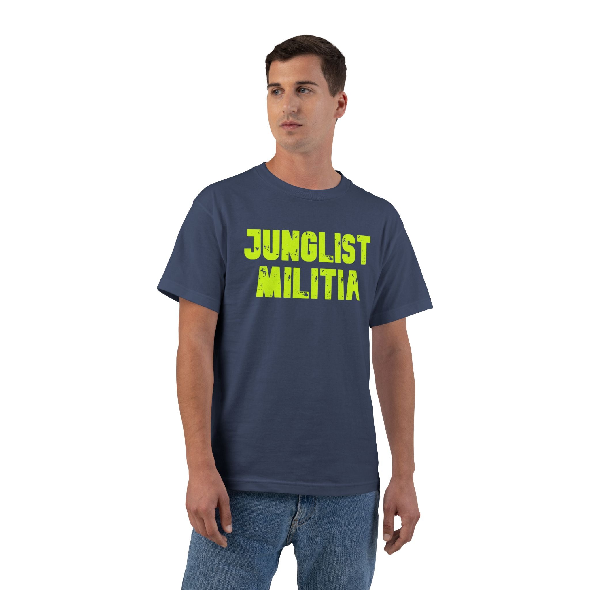 Beefy-T® JUNGLIST MILITIA Short-Sleeve T-Shirt- 12 Colors to choose from. All sizes.