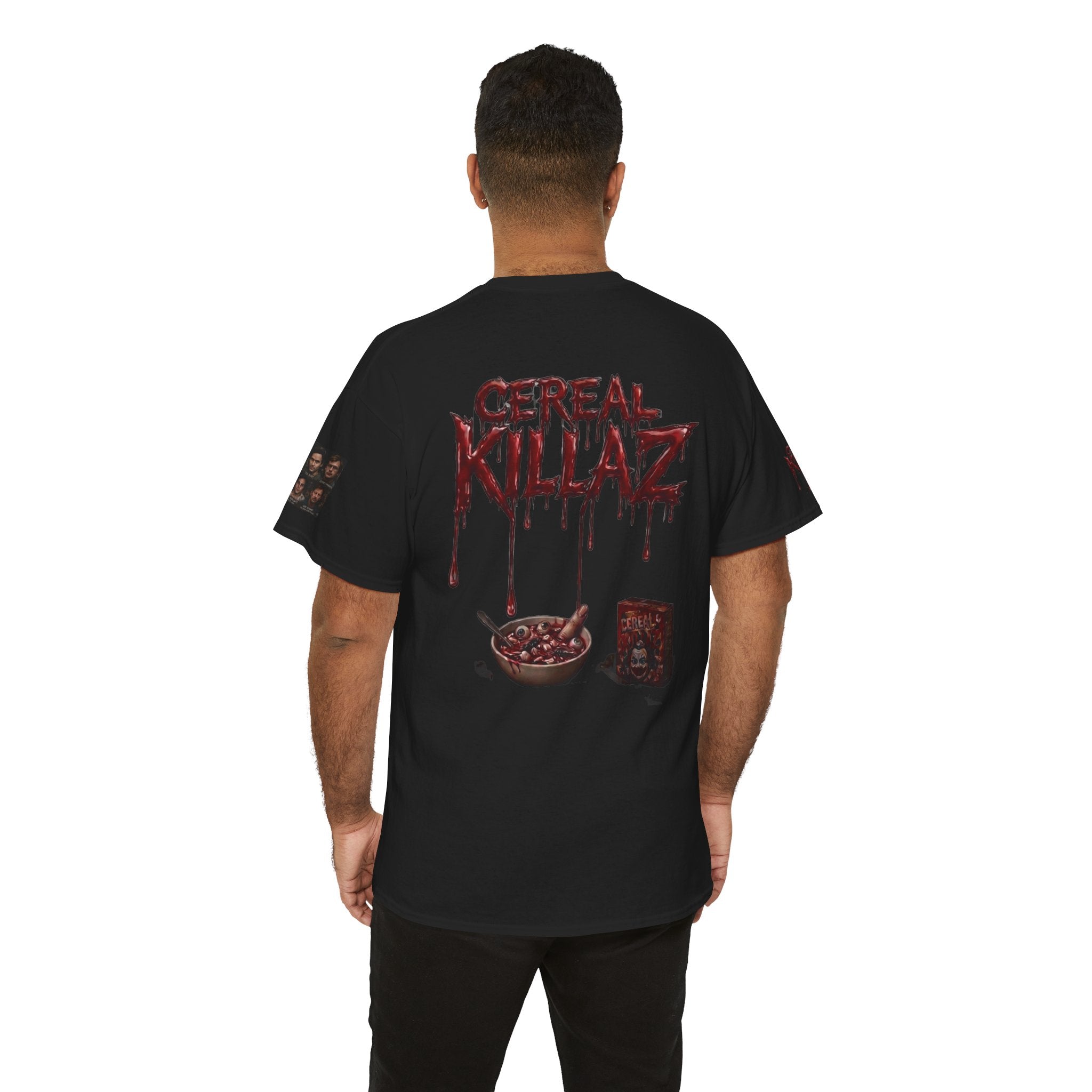 CEREAL KILLAZ™ True Crime Horror Graphic T-Shirt | Gothic Streetwear | NeuroDemonic