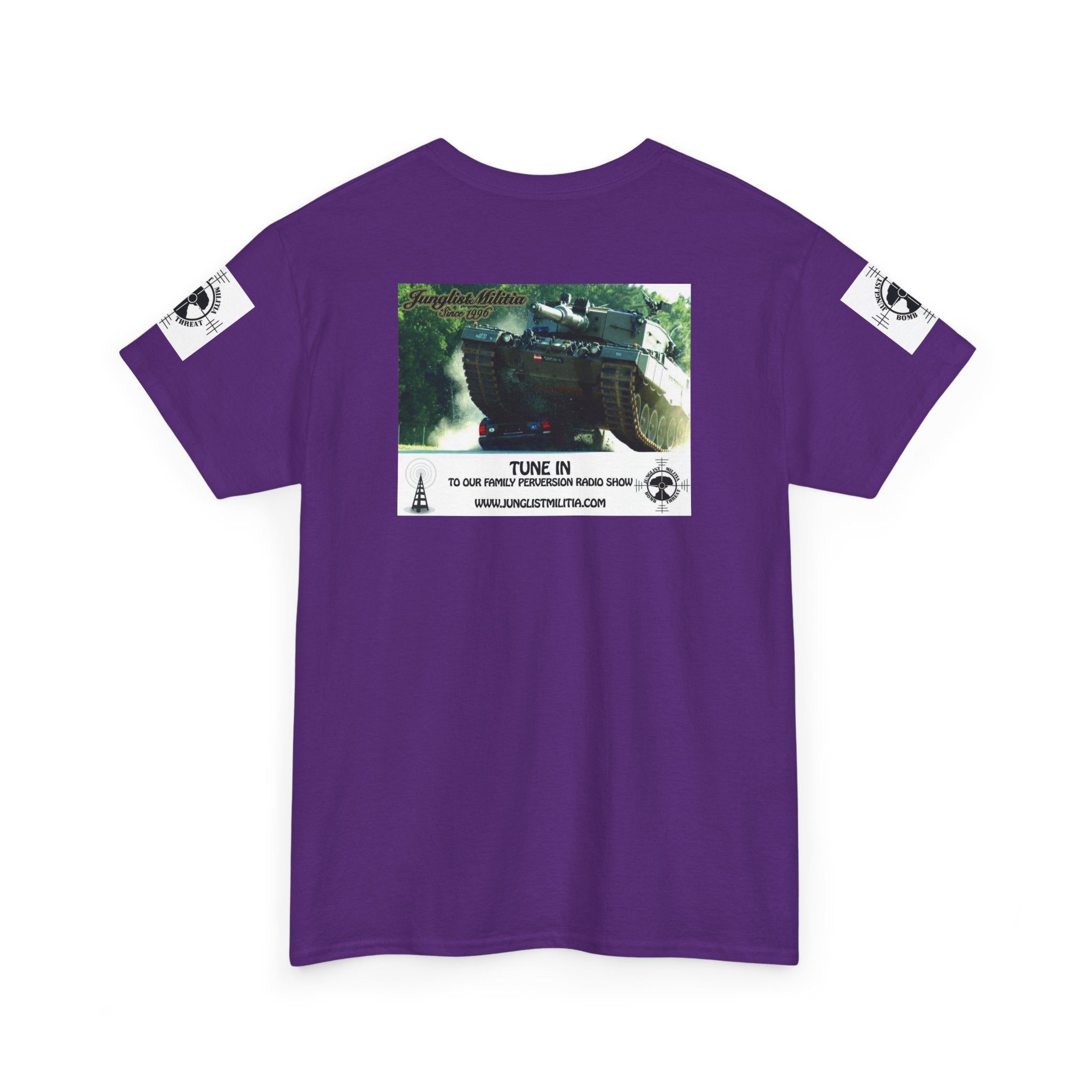 Classic Radio Junglist Militia The Junglist Militia Family Perversion Radio Show Los Angeles, California. Unisex Gildan T-Shirt