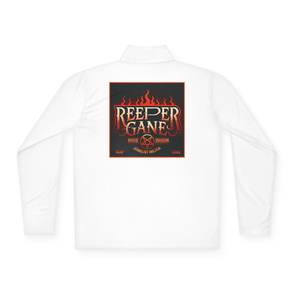 REEPER GANE Unisex Quarter-Zip Pullover JUNGLIST MILITIA