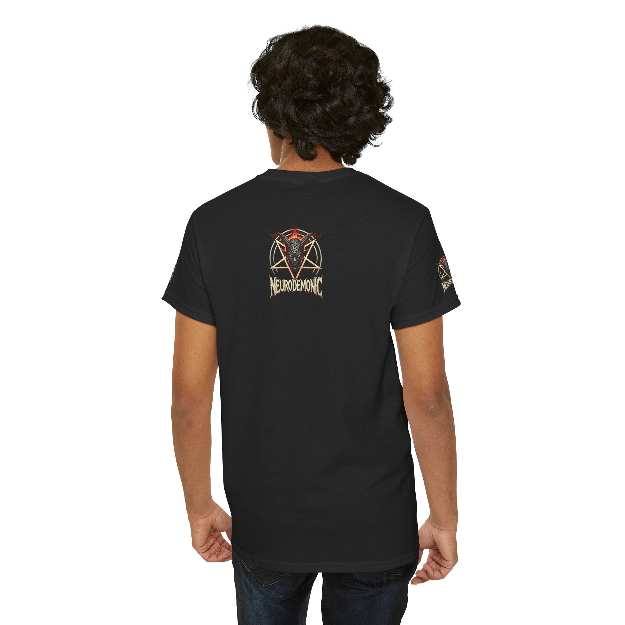 NeuroDemonic Baphomet Pentagram T-Shirt – Heavy Metal Streetwear Edition
