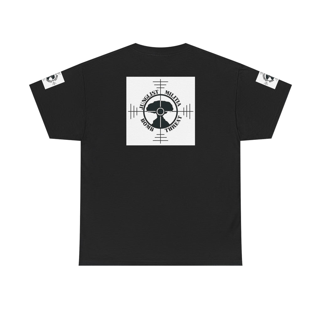 1st Gen Junglist Militia Bomb Threat Logo Unisex Heavy Cotton Tee